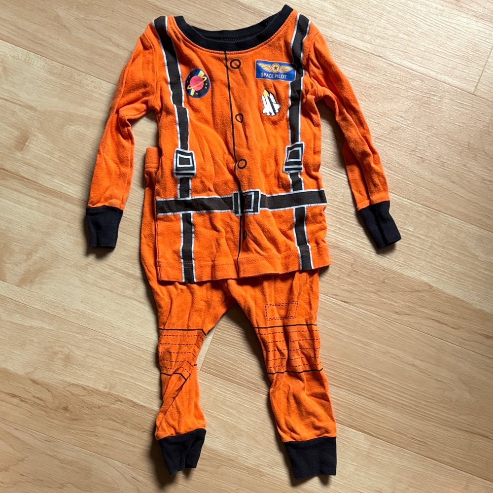 Old Navy Orange and Black Pajama Top